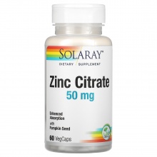  Solaray Zinc Citrate    50  60 