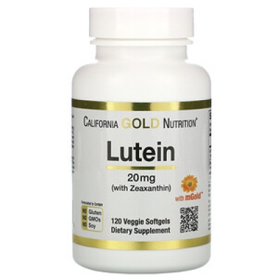  California Gold Nutrition Lutein 20  120 