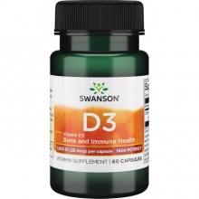  Swanson Vit D3 Hi-Pot  25 mcg 60 