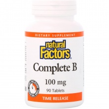  Natural Factors Complete B 100 mg 90 