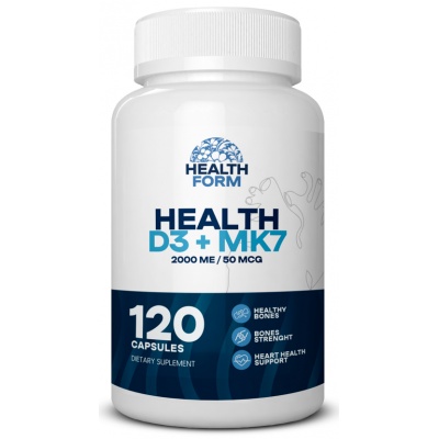 Витамины Health Form D3 + MK7 120 капсул